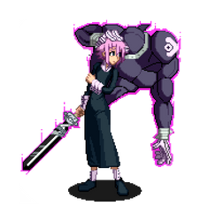 Crona and Ragnarok Pixel art