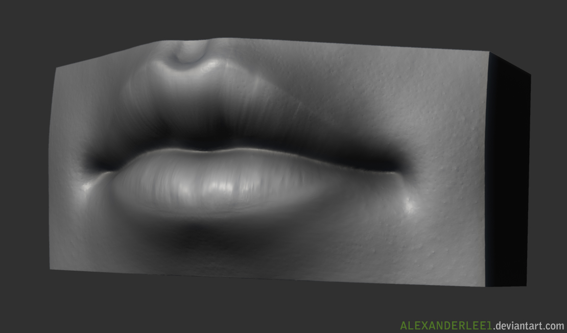 Zbrush Female Mouth Study By Alexanderlee1 On Deviantart