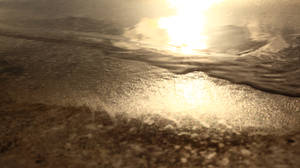 Street golden shore