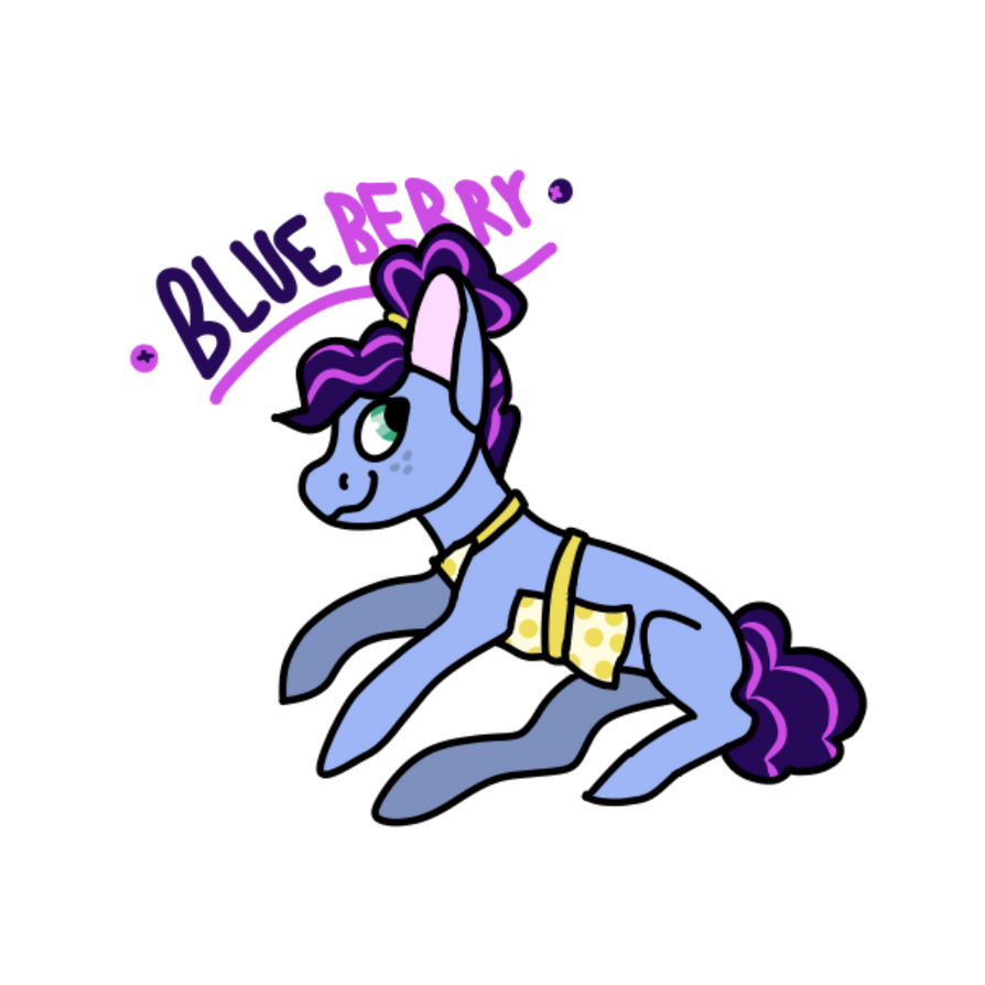 Blueberry - MLP NG by LouveeArt on DeviantArt