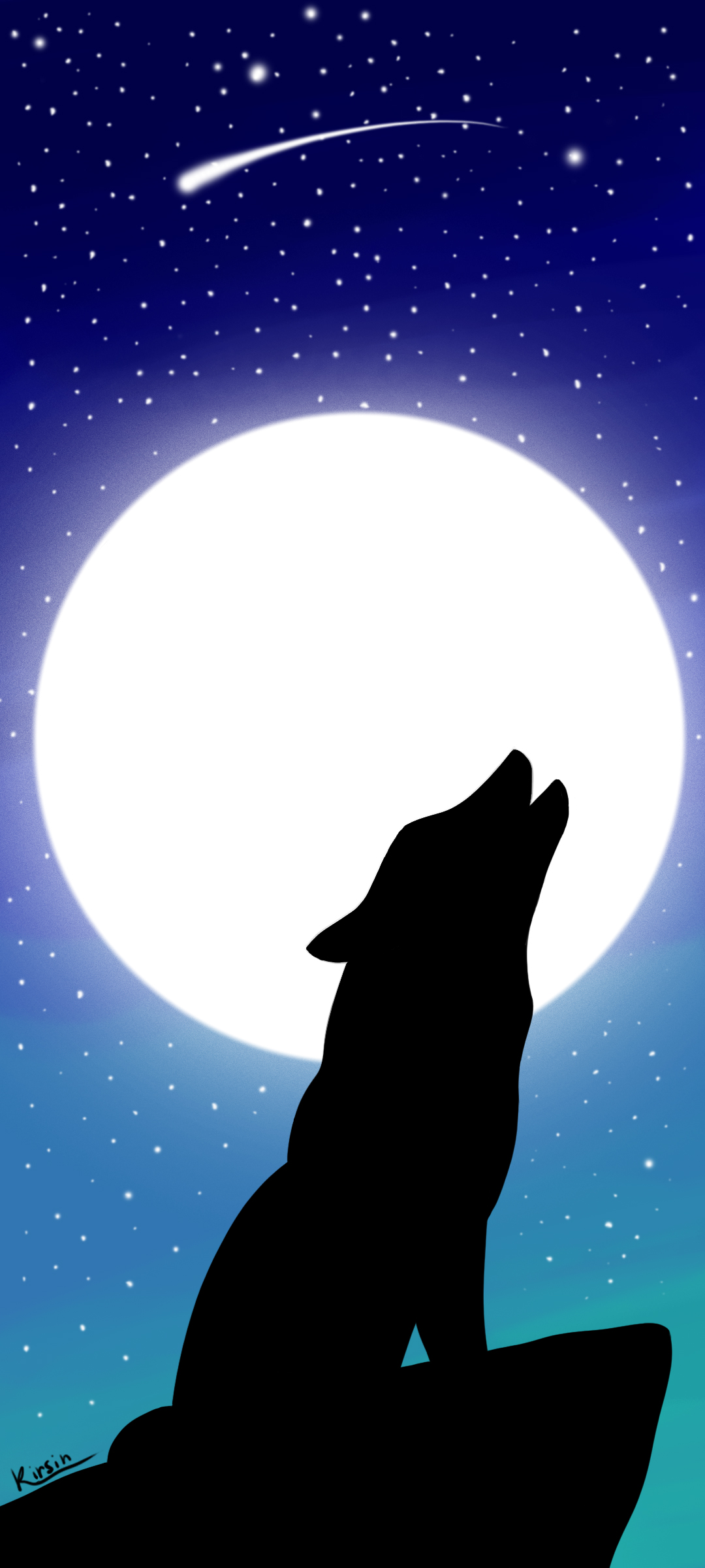 Howling wolf by KirsinArt on DeviantArt