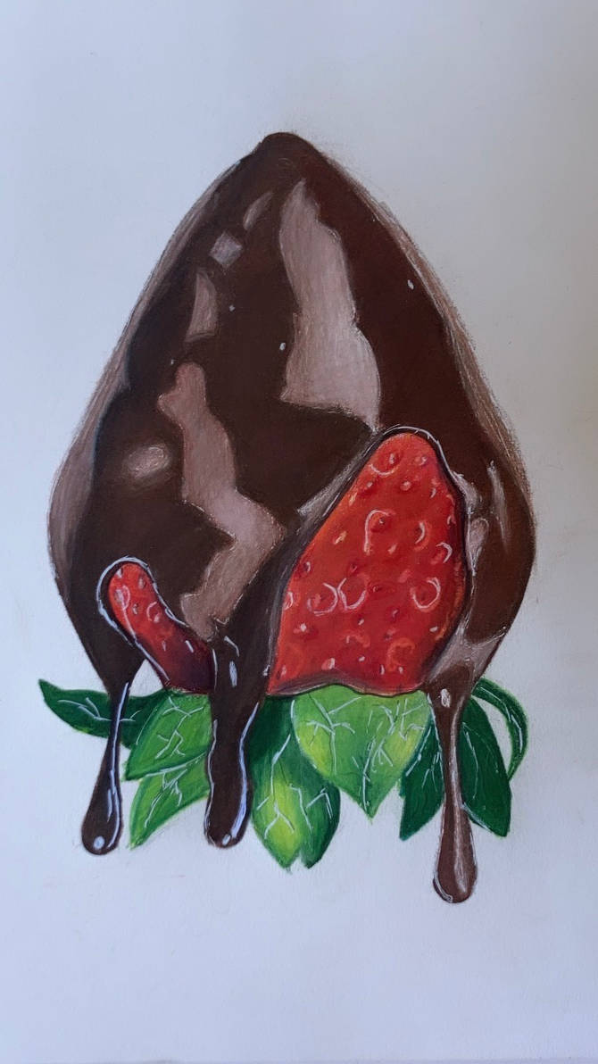 Chocolate Covered Strawberry drawing by 1love2draw on DeviantArt