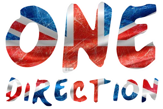 Texto PNG One Direction (Bordes Blancos)
