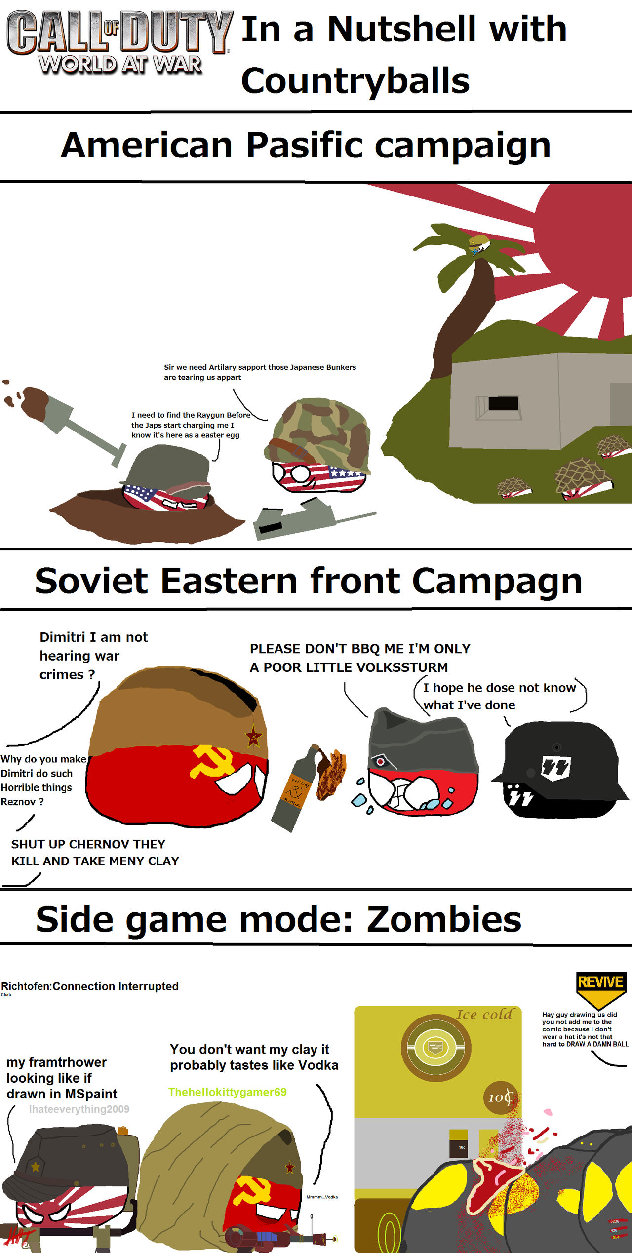 Call of Duty WaW: in a nutshell with Countryballs by ...