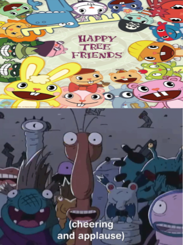 Aaahh real monsters happy at happy tree friends by tiya2025 on DeviantArt