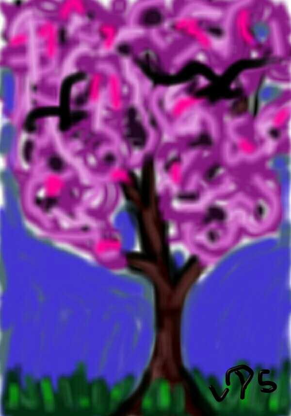 Kindle doodle- tree