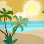 Total Drama Beach Background