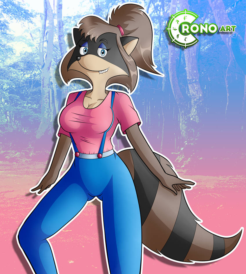 Lisa Racoon COMISSION - Lisa Raccoon by Chrono-The-Hedgehog on DeviantArt