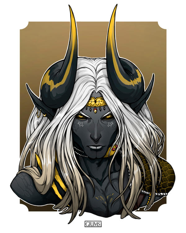 [ADOPT] #5 - BLACK KING NAGA PORTRAIT