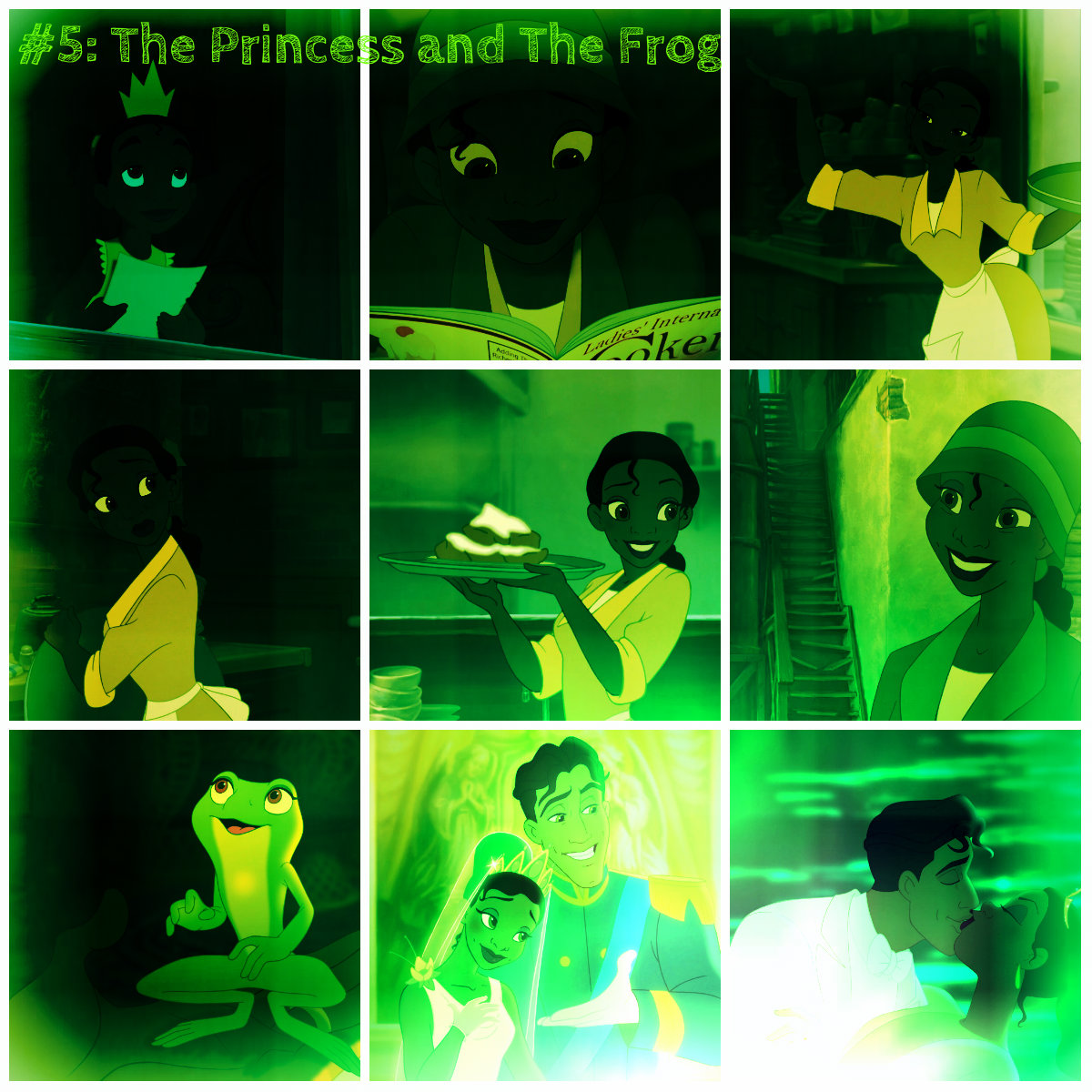 The Princess and The Frog collage