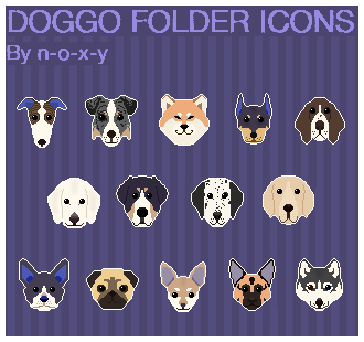 Pixel Dog Folder Icons Windows