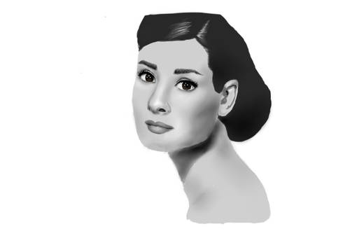 Audrey Hepburn WIP