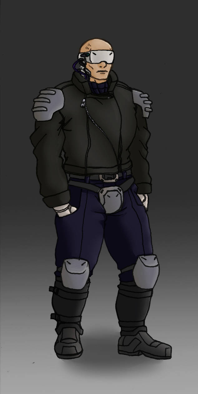 Cyberpunk Bouncer by Shinkamichuu on DeviantArt