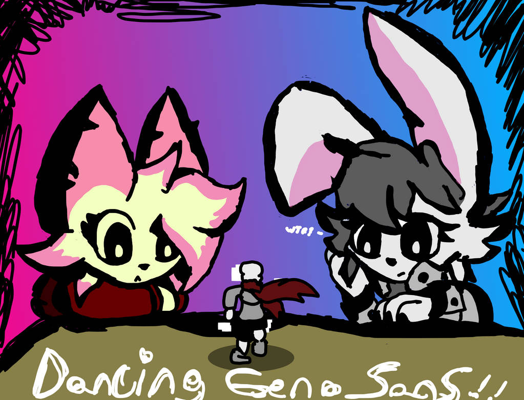 Dancing Geno No Shading by Nakuelemonade on DeviantArt