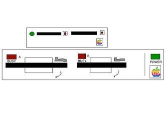 Apple IIGS Duo Floppy Disk Drives