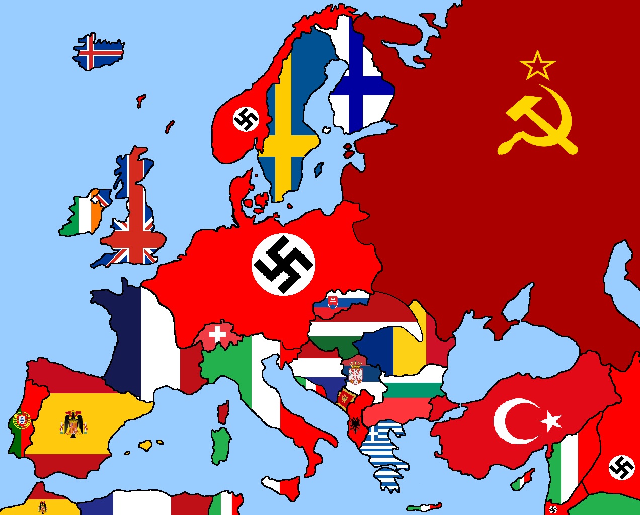 Axis Victory Map Deviantart Axis Powers victory in Europe 1945 by WendishImperialist99 on DeviantArt