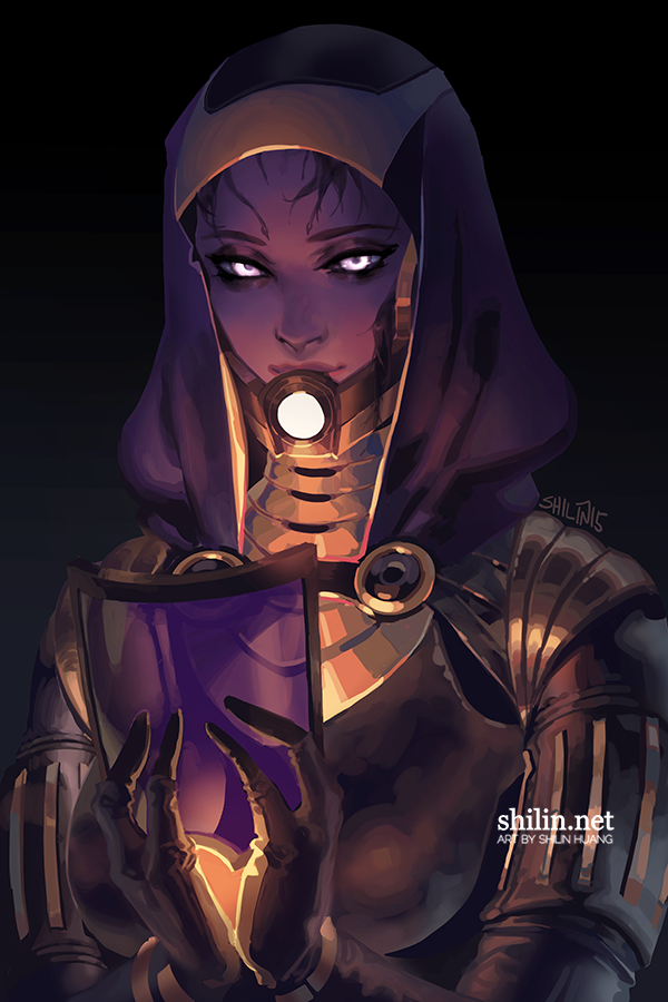 Tali'zorah vas Normandy - rough piece for Patreon by shilin