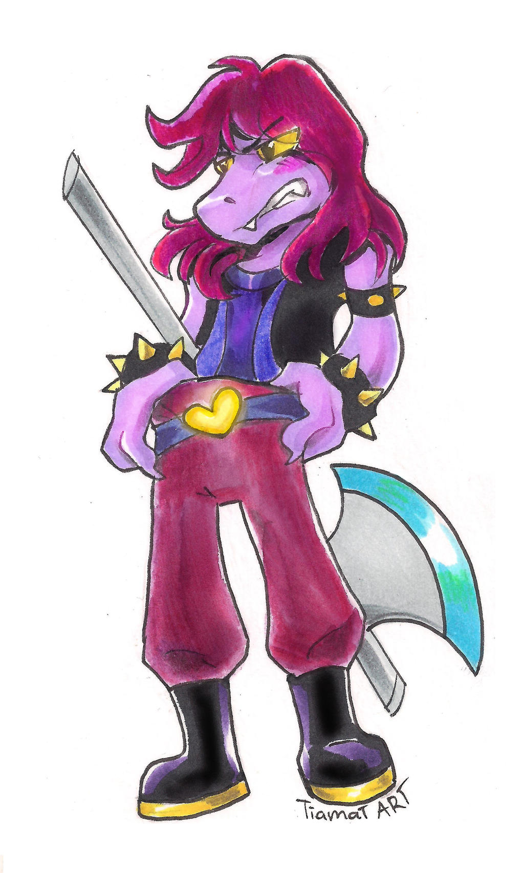 Susie Deltarune By Tiamatart On Deviantart Susie Deltarune By Tiamatart On Deviantart