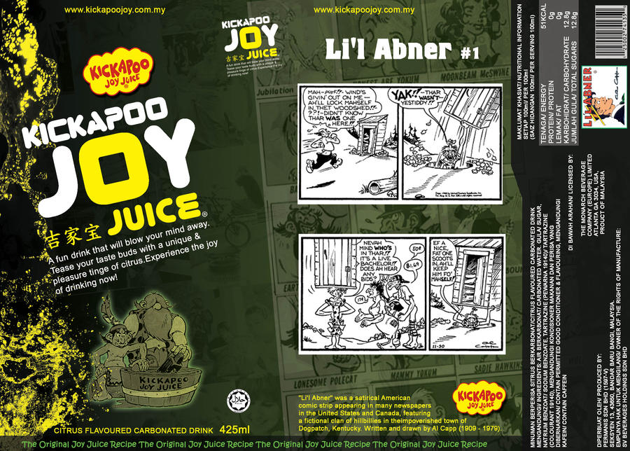 Kickapoo 425ml with comic by HongBin on DeviantArt