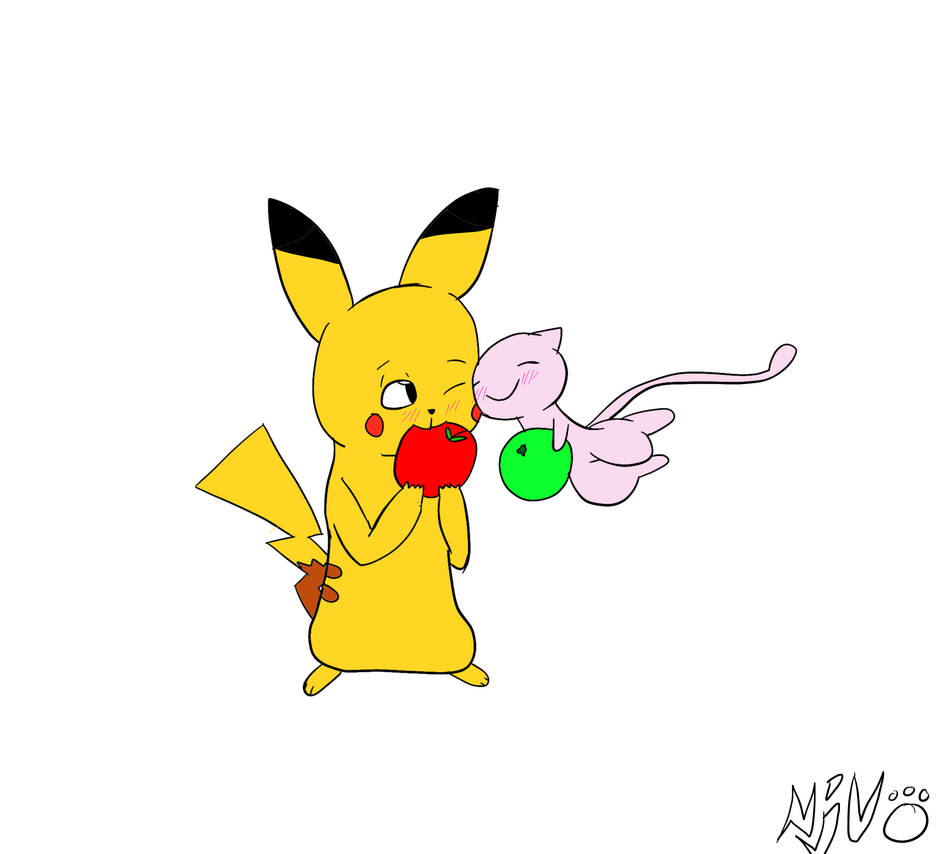 Pikachu and mew 1 by Ninjachu95 on DeviantArt