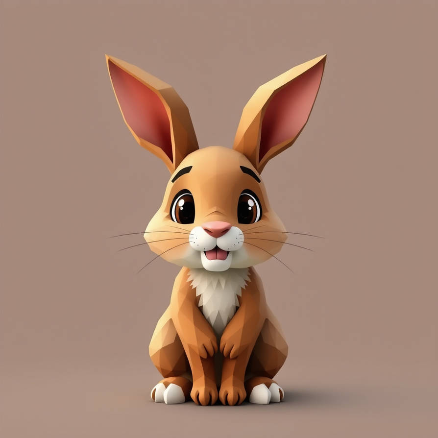 Cartoon Brown Bunny