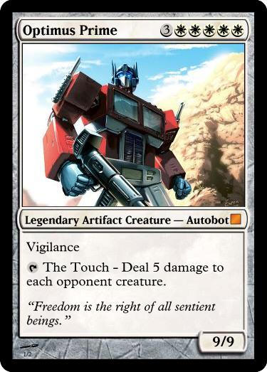 Magic the Gathering - Optimus by MattMatt39 on DeviantArt Magic the Gathering - Optimus by MattMatt39 on DeviantArt