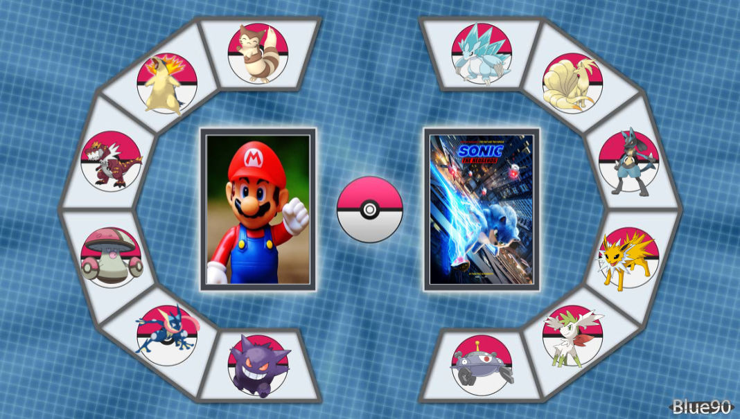 Mario vs Sonic pokemon Battle by BLA5T3R on DeviantArt
