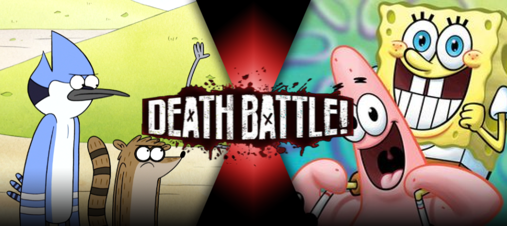 Mordecai and Rigby vs Spongebob and Patrick by BLA5T3R on DeviantArt