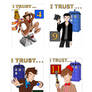 I Trust the Doctor Complete Badge Set