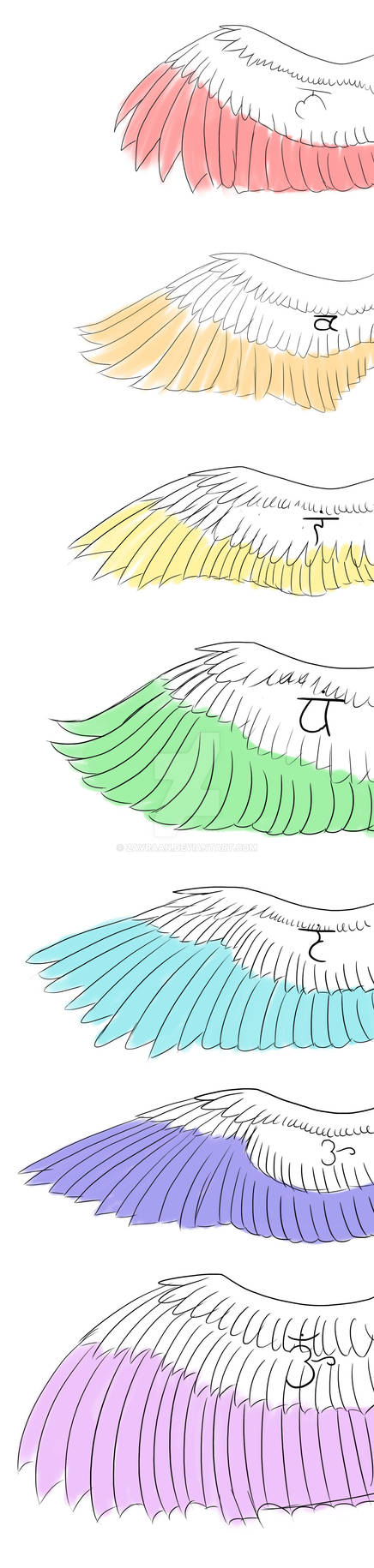 Alternative Wing Pattern New wing designs by Zavraan on DeviantArt