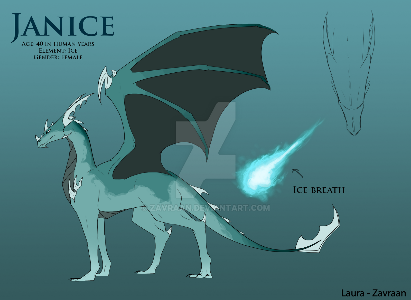 Janice the ice dragon