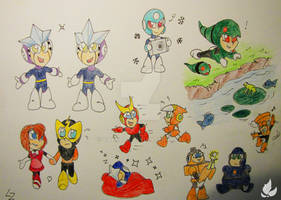 Young robot masters - Traditional sketches
