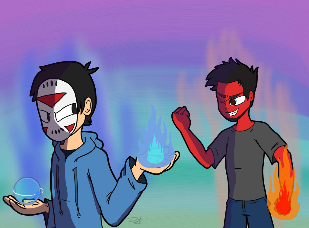 Some fan art for @cartoonz i practiced with a few more modes on sai than us...