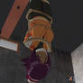 Yoruichi hanging from the Ceiling(alternate angle2