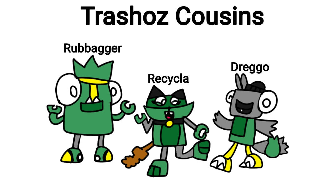 Trashoz Trashoz Cousins (Updated) by ValeriaTheLunk2014 on DeviantArt