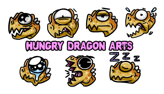 pix Dino Emoji Discord discord rex emojis by hungrydragonarts
