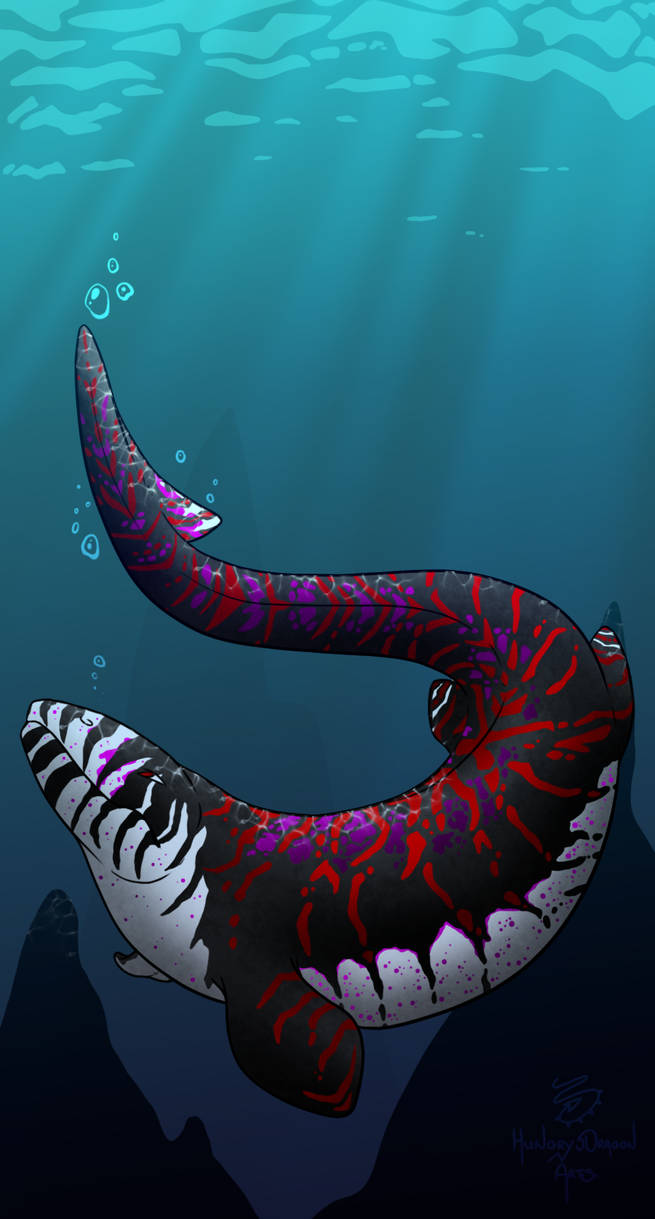 Mosasaurus by HungryDragonArts on DeviantArt