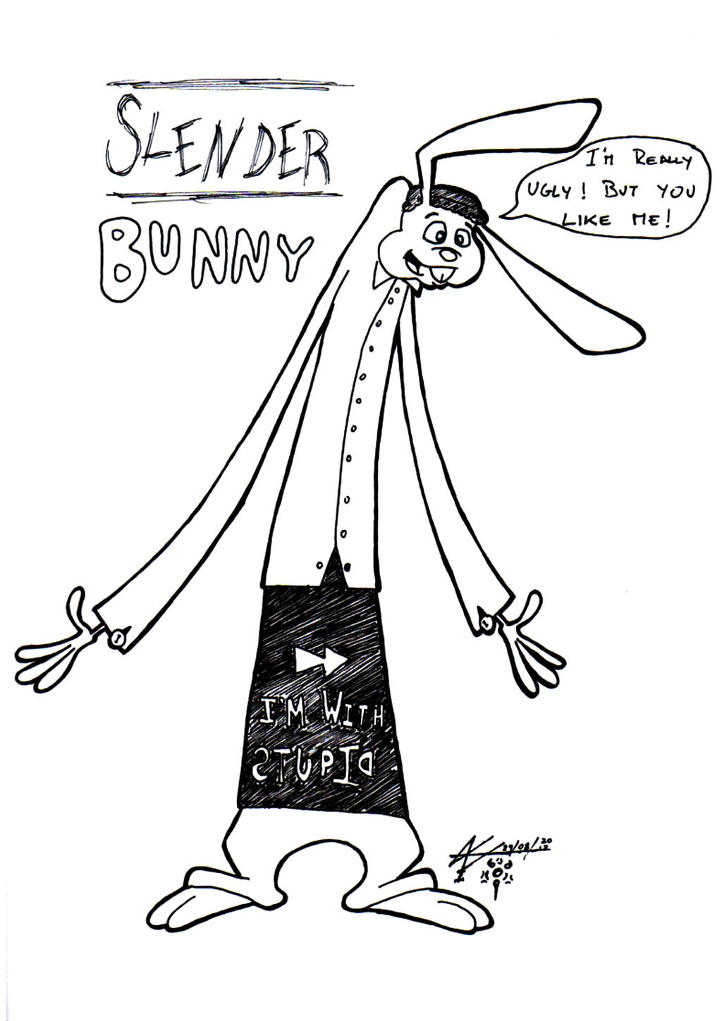 Slender Bunnny by Judasi on DeviantArt