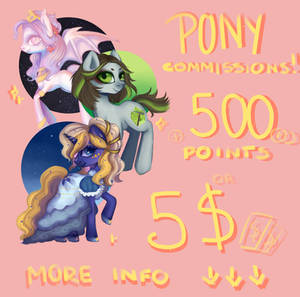 PONY COMMISSIONS!