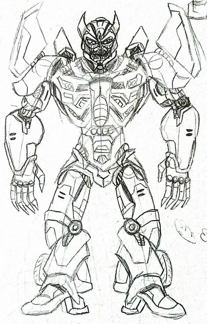 Transformer Sketch by zetamagnus103 on DeviantArt