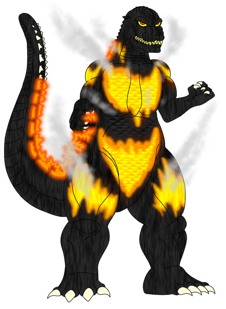Godzilla Fire Form Burning Godzilla by ZetaMag101 on DeviantArt