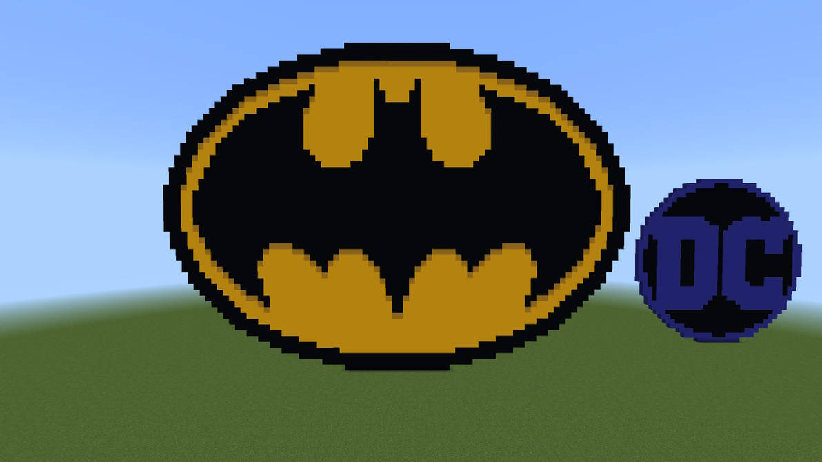 Batman Sign Minecraft Symbole De Batman Minecraft Batarang Pixel Weapon With Batman Design