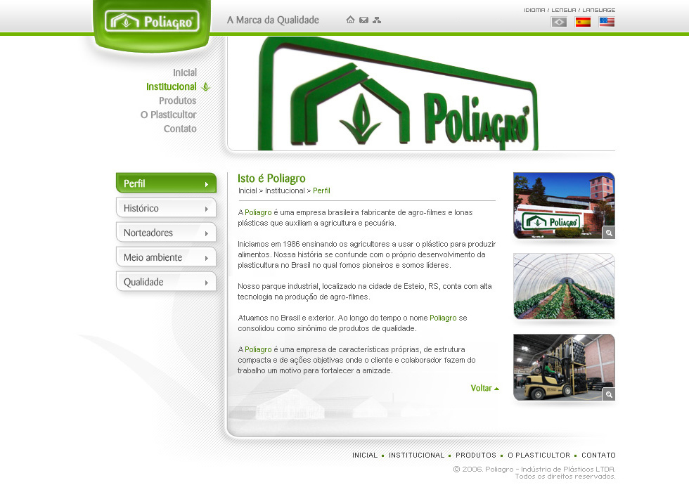 Poliagro Website - 2 Profile