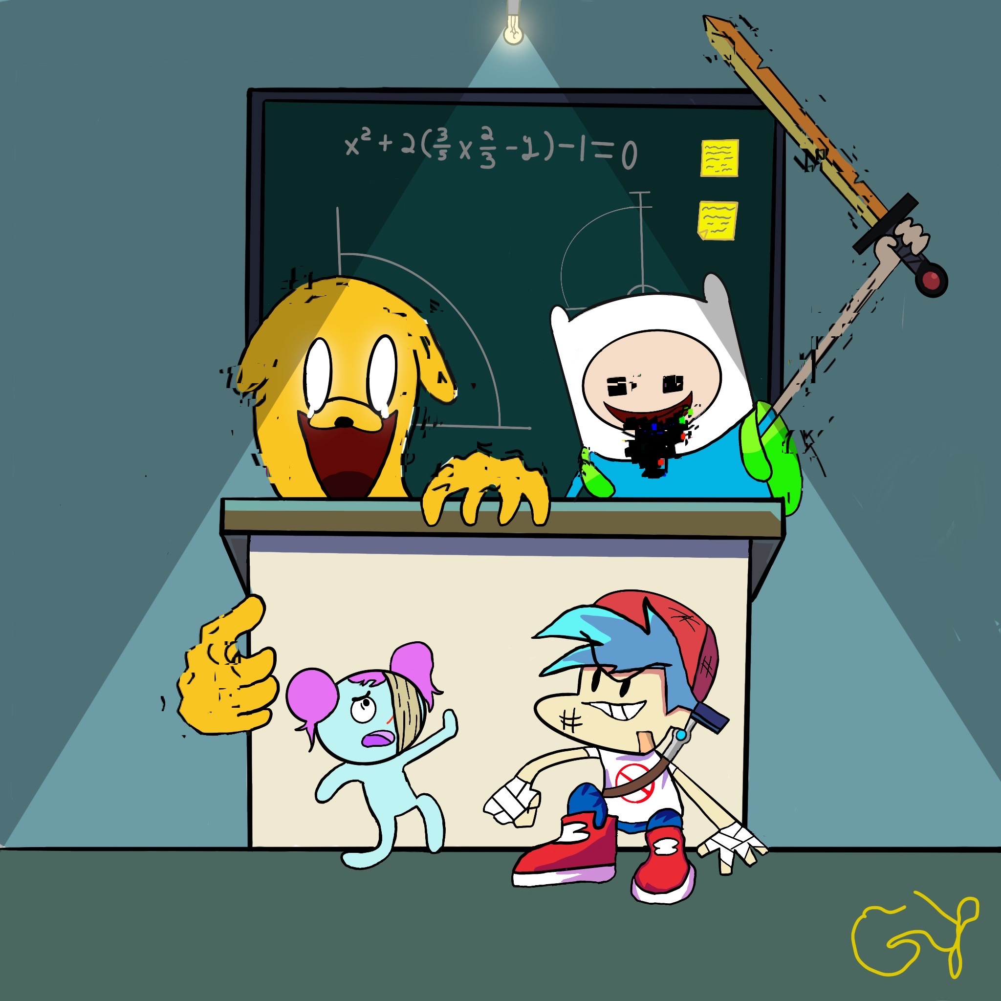 Finn and Jake fnf Pibby Apocalypse by lilkennon on DeviantArt