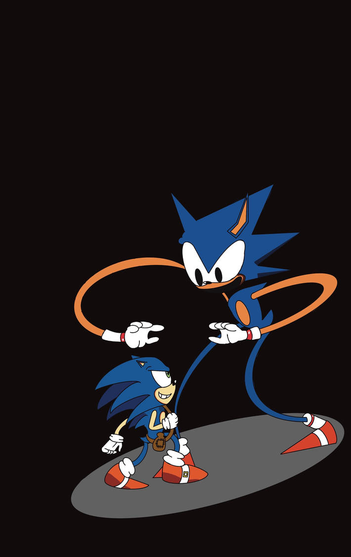 Sonic vs Sonic rewrite comic (cover) by glitchypen on DeviantArt