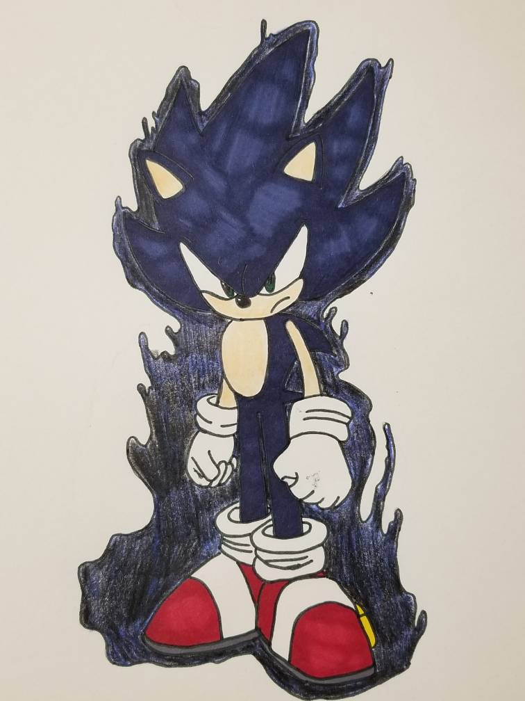 Dark Super Sonic 2 by TheWax on DeviantArt