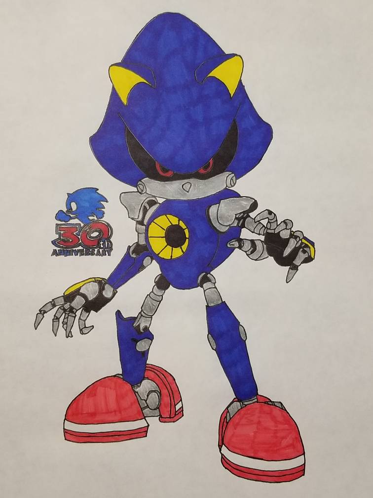 Anniversary Series Lineart - Metal Sonic by BroDogz on DeviantArt