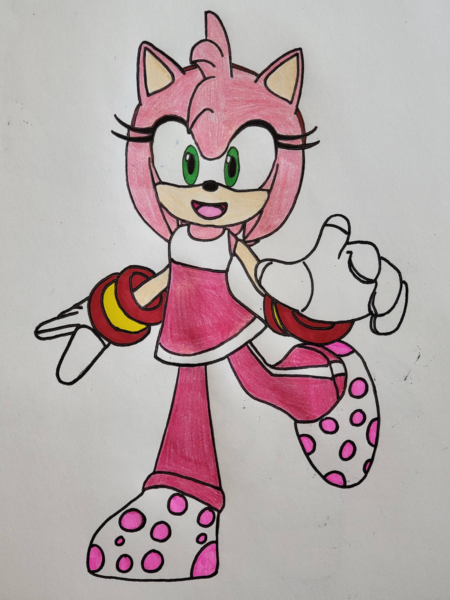 Amy Rose (Riders outfit in socks) by MasaxMune23 on DeviantArt