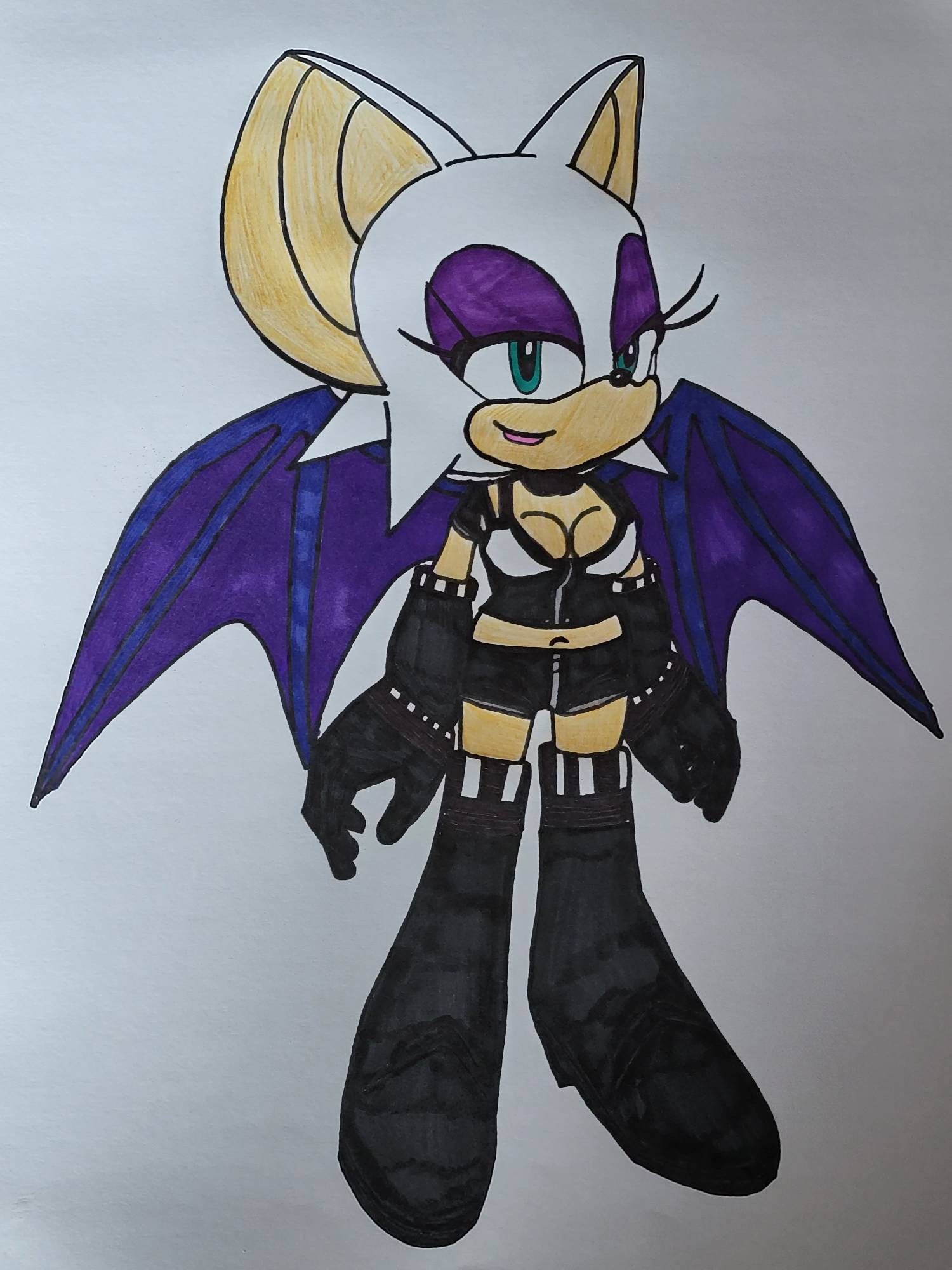 Rouge the bat (SA2B Outfit) by MasaxMune23 on DeviantArt