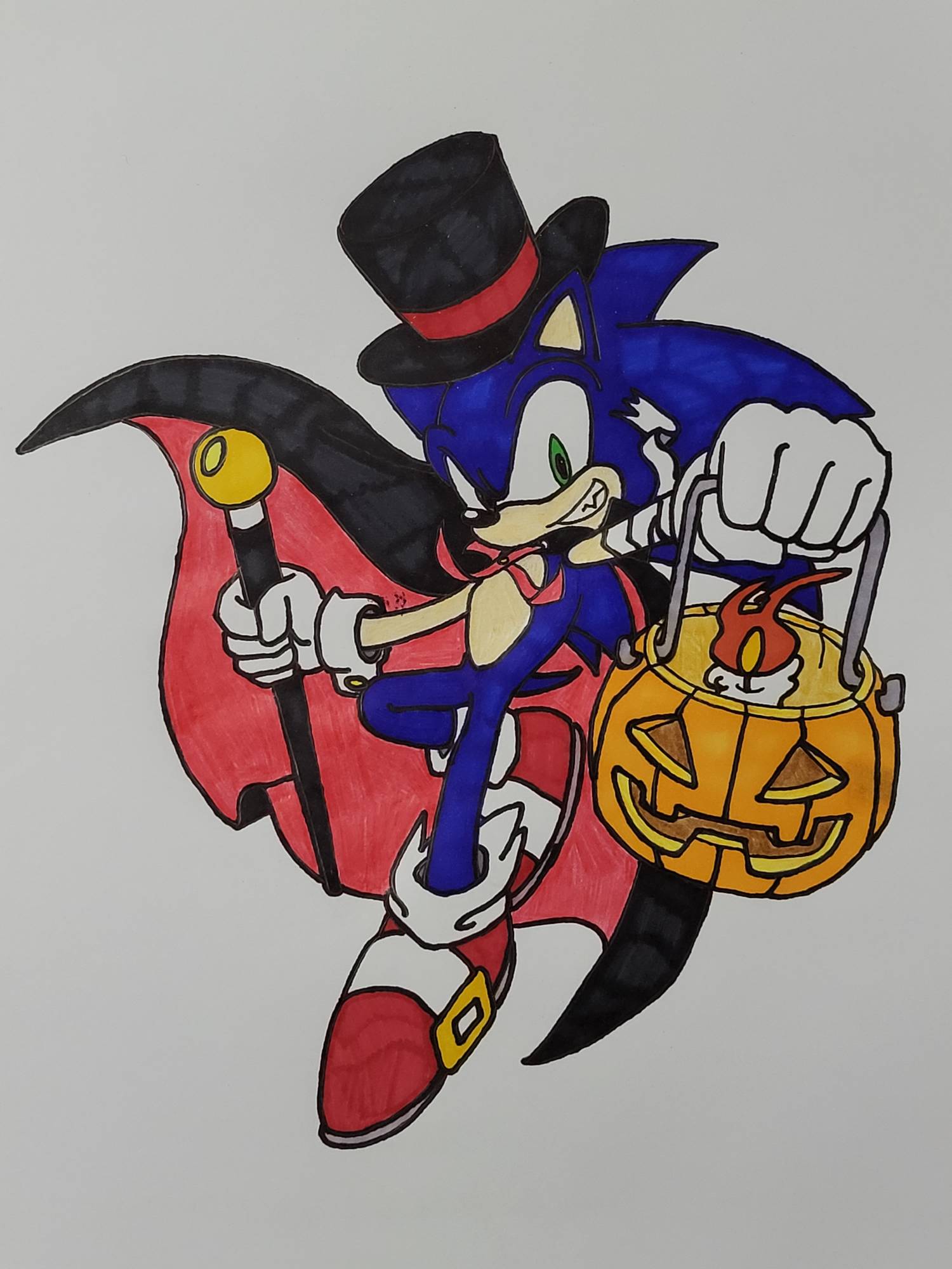 SONIC 3 HYPE — Halloween sketches featuring Movie!Sonic 🦔🎃👻